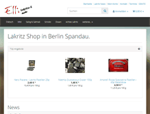 Tablet Screenshot of elli-shop.de
